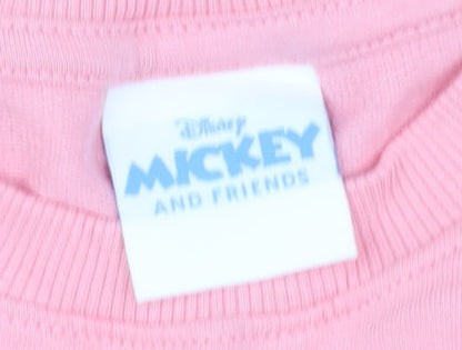 Disney Mickey & Friends Girls Pink Sweatshirt 12-13 Years, Long Sleeve