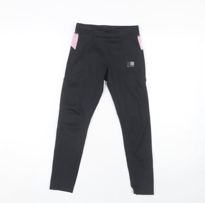 Karrimor Girls Black Running Leggings 9-10 Years