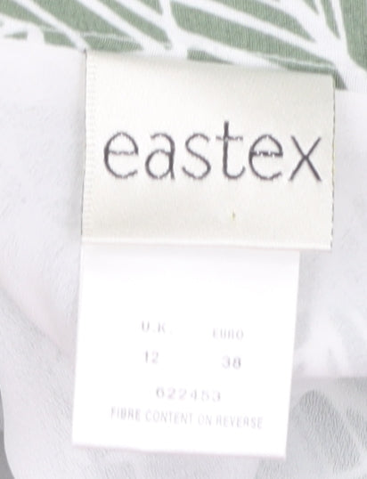 Eastex Women's Green Floral Polyester Skirt UK Size 12