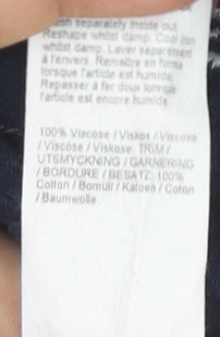 River Island Women's Blue Crochet Playsuit, Size 10