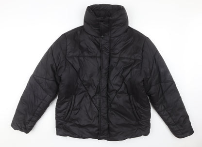 Womens UK Size S COLLUSION Black Puffer Jacket