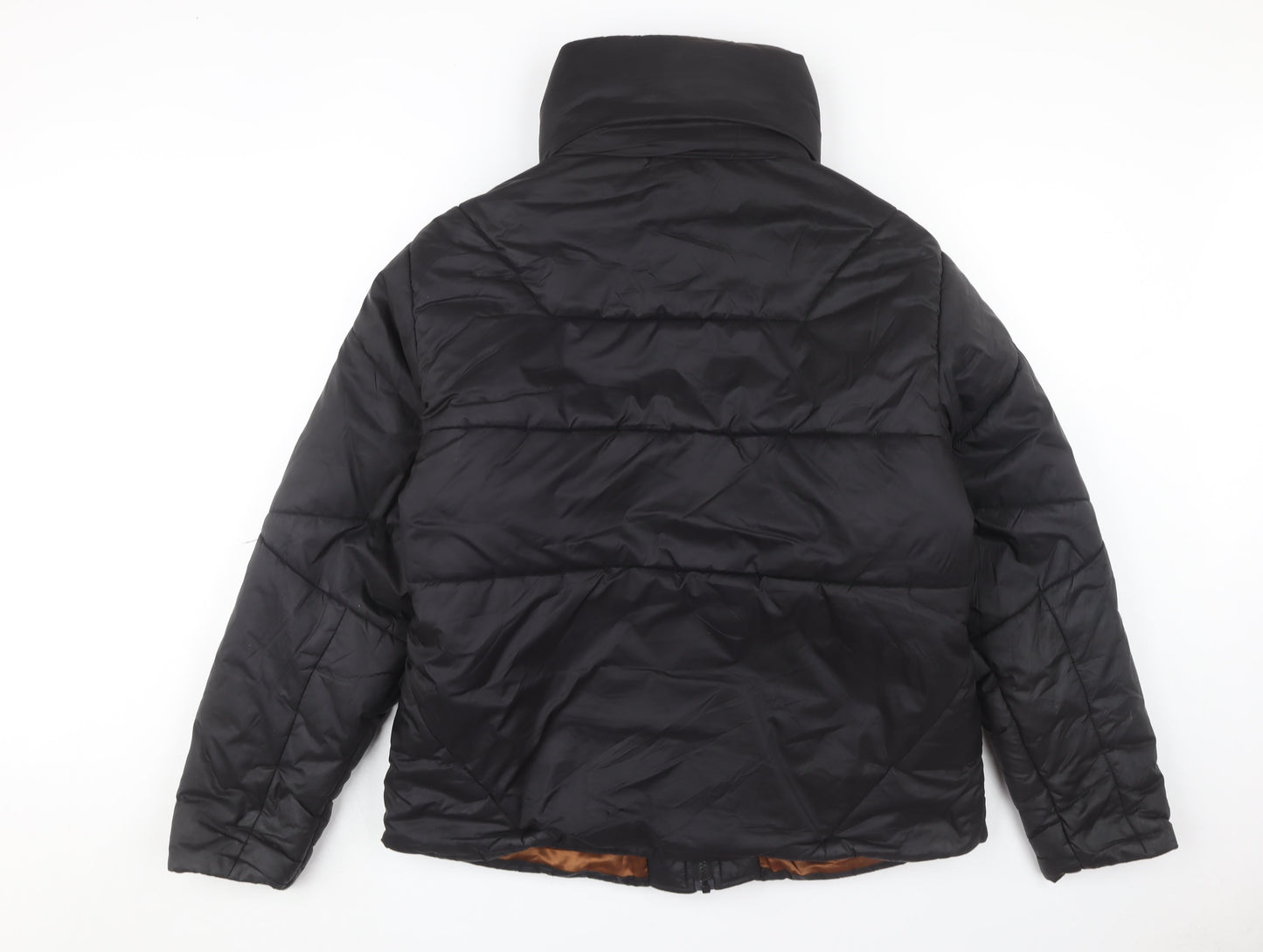 Womens UK Size S COLLUSION Black Puffer Jacket