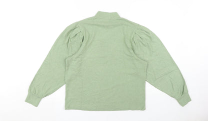 Womens UK Size 12 Stradivarius Green Pullover Jumper