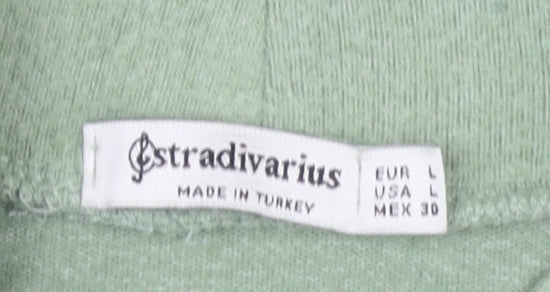 Womens UK Size 12 Stradivarius Green Pullover Jumper