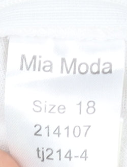 Mia Moda Women’s White Long Skirt Size 18