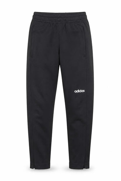 Front view of Adidas boys’ black jogger trousers 7-8 years