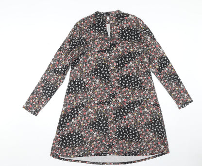 Marks & Spencer Floral Dress, Women's Long Sleeve, Size 14