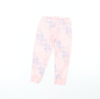 Girls Pink PAW Patrol Pyjama Pants, 3-4 Years, Cotton Blend