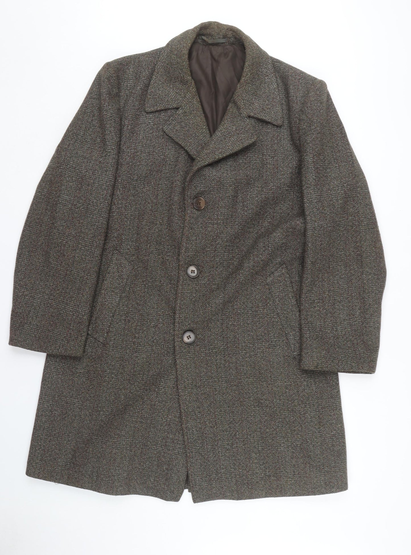 Mens UK Size 42 Foster Menswear Brown Overcoat
