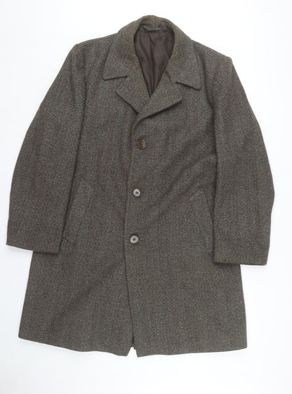 Mens UK Size 42 Foster Menswear Brown Overcoat