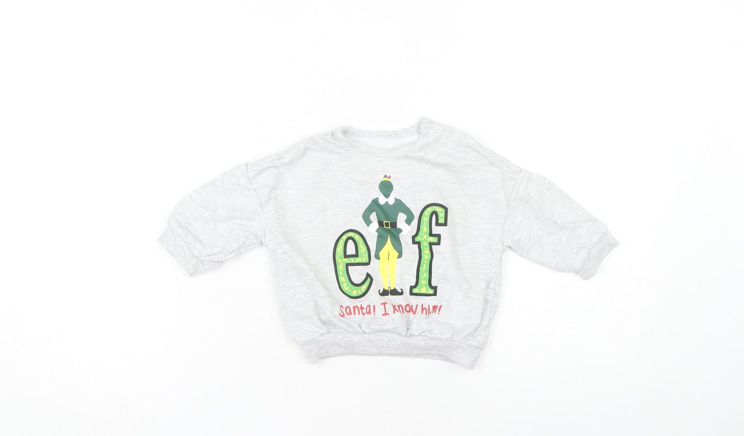 George Unisex Grey Christmas Elf Top 6-9 Months