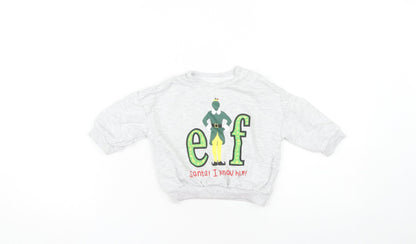 George Unisex Grey Christmas Elf Top 6-9 Months