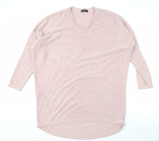 Womens UK Size One Size Blue Vanilla Pink Pullover Jumper