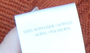 Damart Women's Orange XL Roll Neck Cardigan