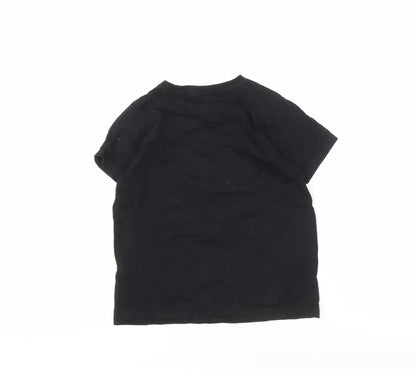 Batman Boys Black Graphic T-Shirt 7-8 Years