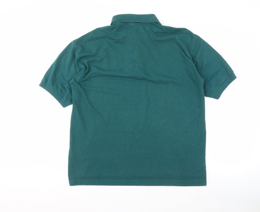 Palm Club Men's Green XL Graphic Print Polo Shirt