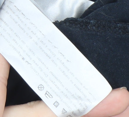 Jack Wills Men's XS Black Crew Neck T-Shirt, Stylish Striped