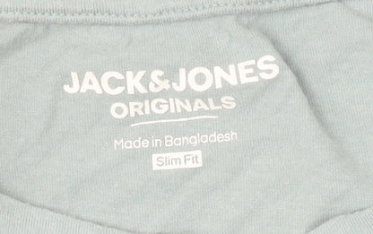 Mens UK Size L JACK & JONES Green  T-Shirt