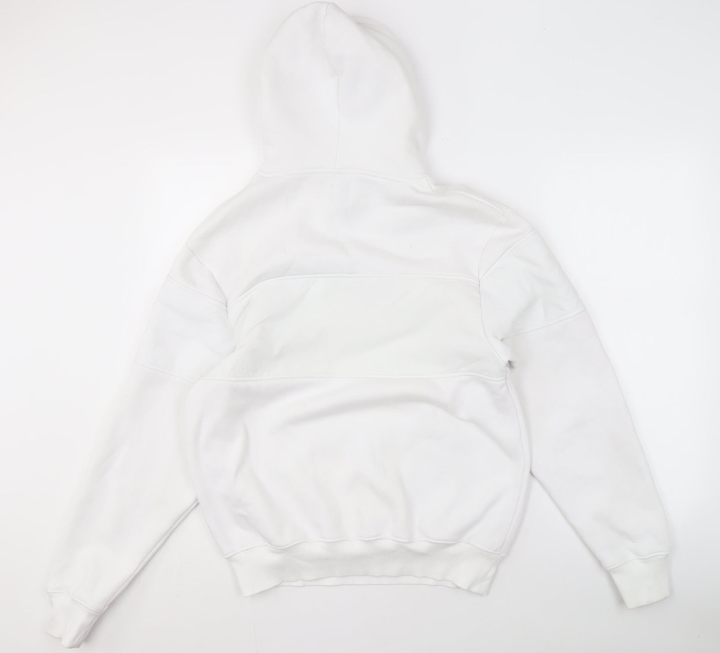 Mens UK Size S River Island White Pullover Hoodie