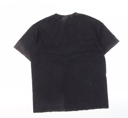 Tennessee River Men’s Black L T-Shirt, Retro Graphic