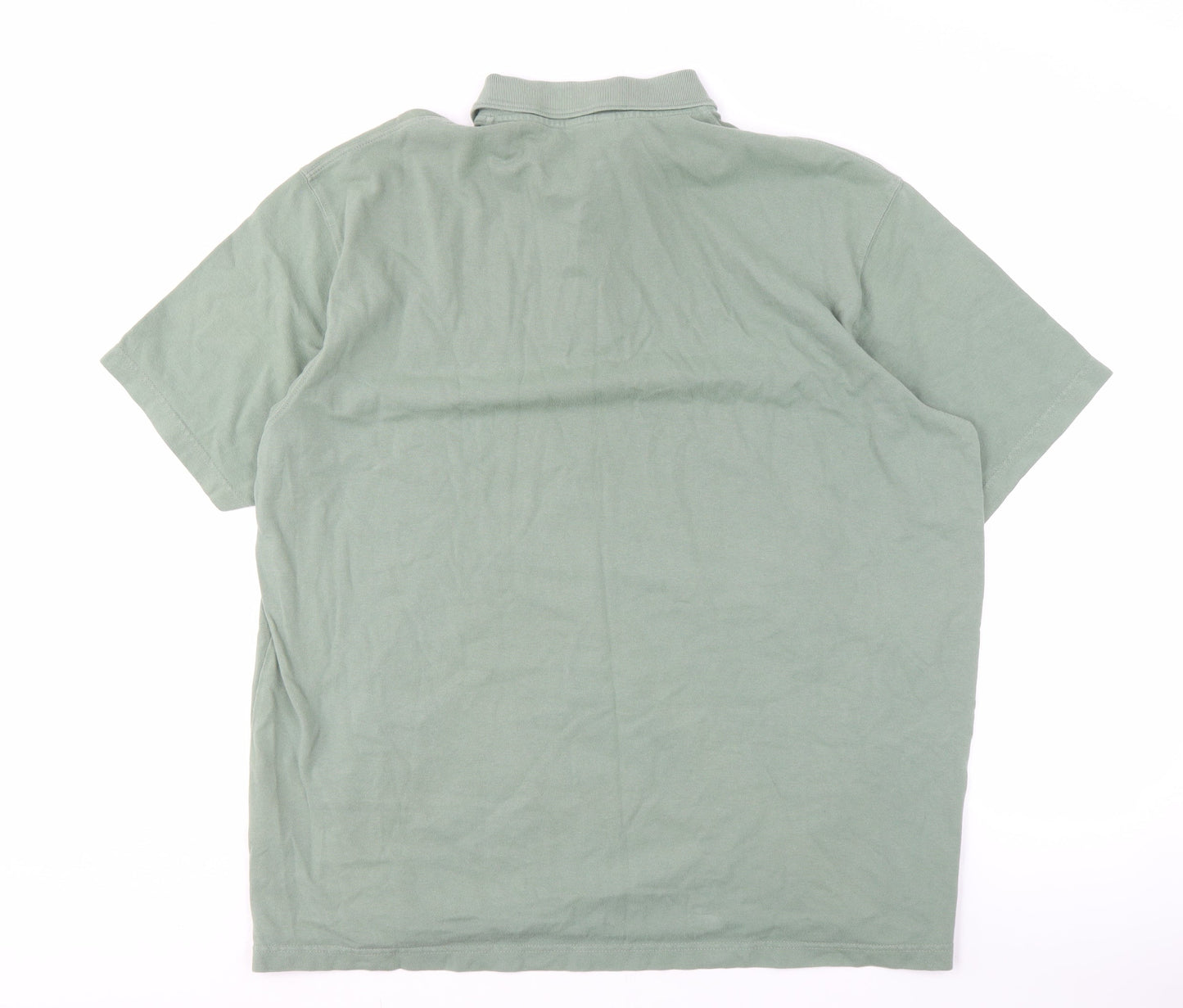 Cotton Traders Men's Green Polo Shirt 2XL Short Sleeve