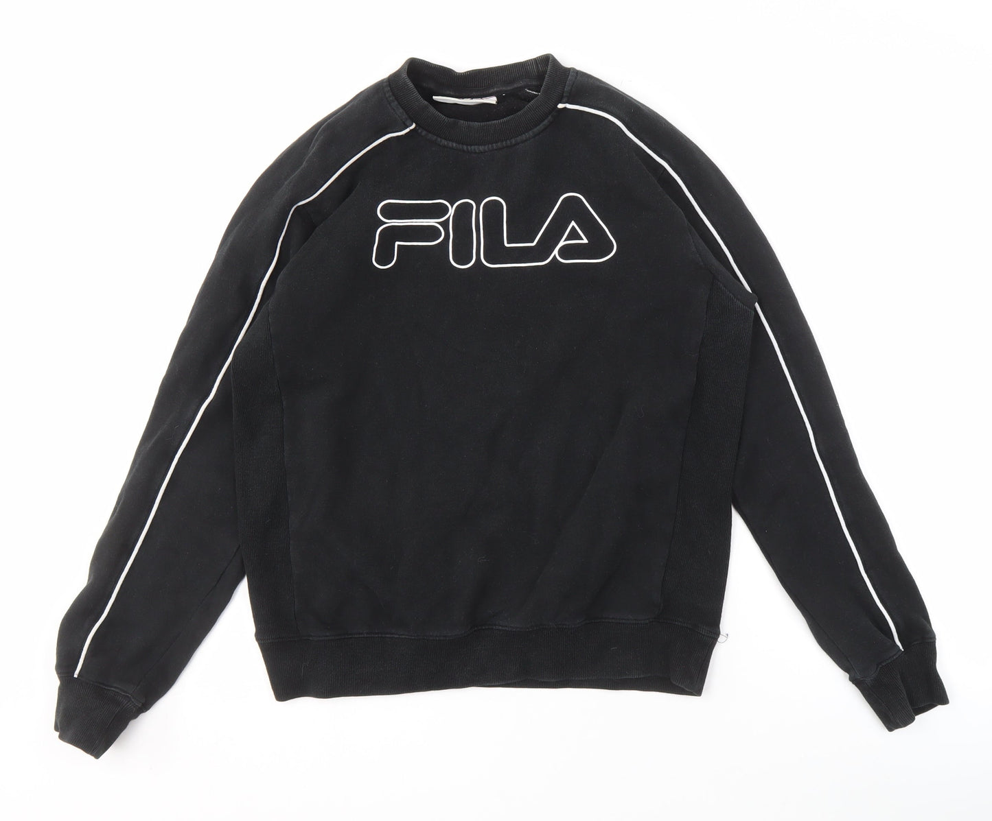 Mens UK Size S FILA Black Pullover Sweatshirt