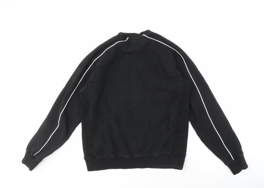 Mens UK Size S FILA Black Pullover Sweatshirt