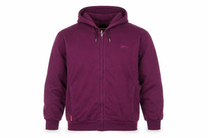 Front view of Slazenger Men's Purple Basic Hooded Jacket M