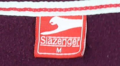 Slazenger Men's Purple Basic Hooded Jacket M