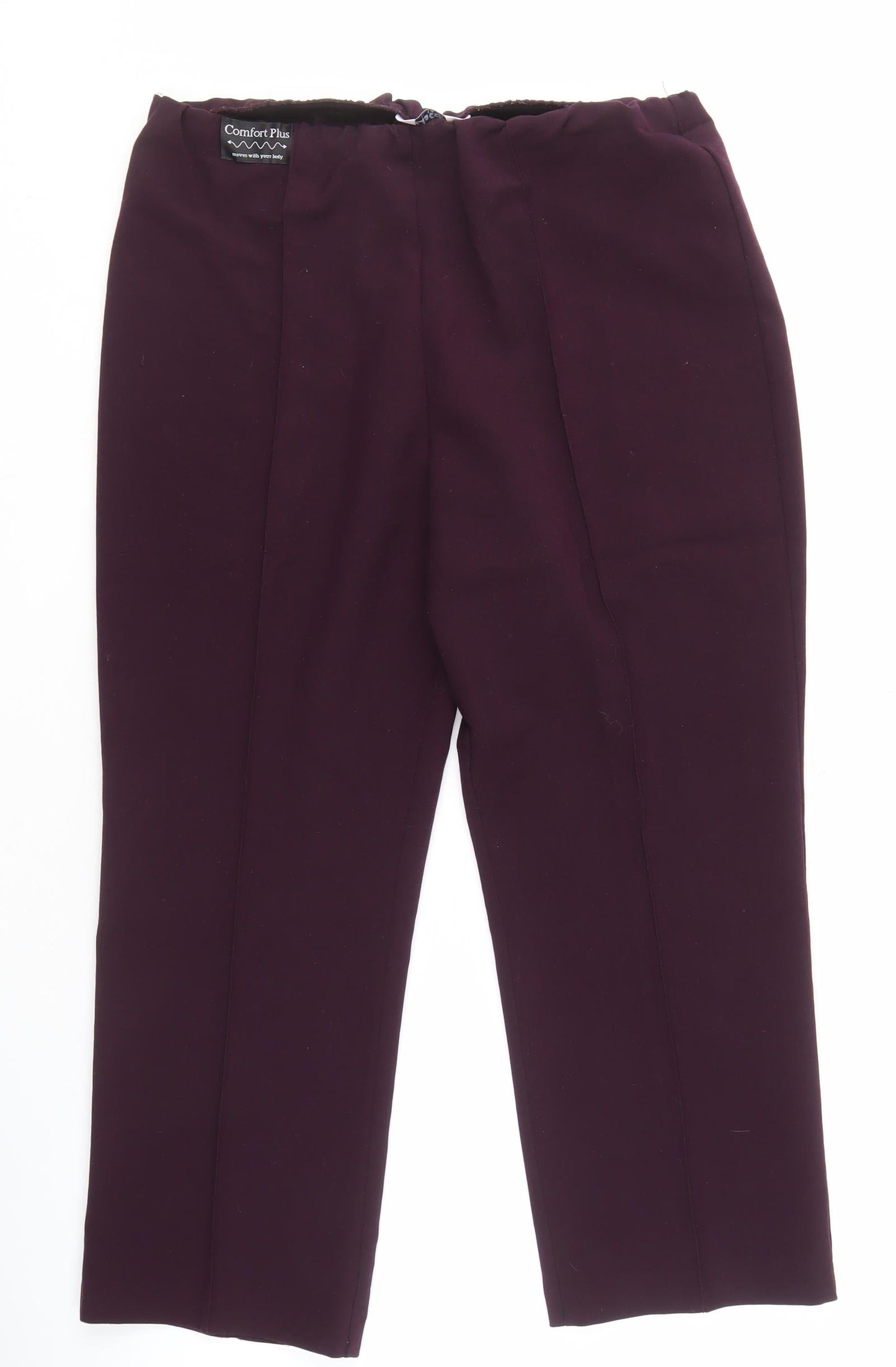 Womens UK Size 14 Classic Classic Fit  Purple Trousers