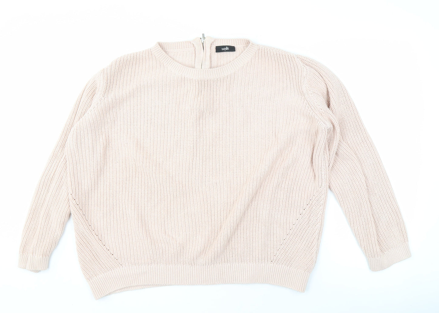 Womens UK Size L Wallis Beige Pullover Jumper