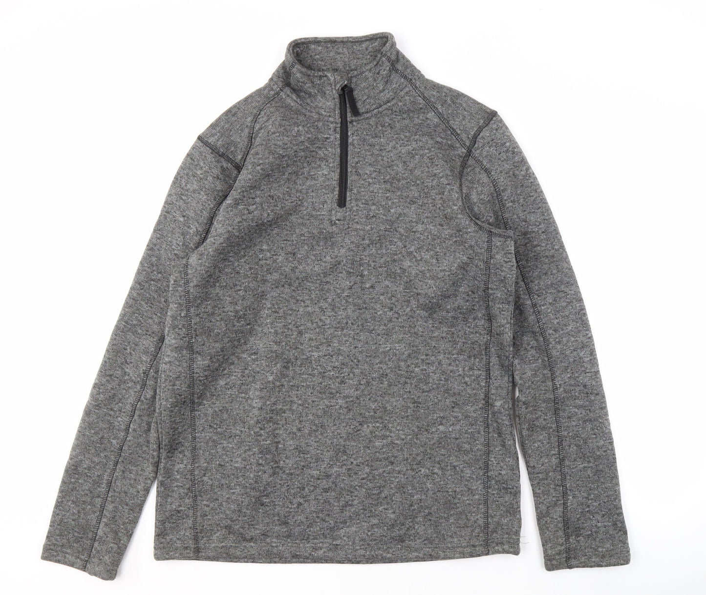 Mens UK Size L Mountain Warehouse Grey 1/2 Zip Sweatshirt