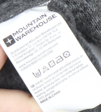 Mens UK Size L Mountain Warehouse Grey 1/2 Zip Sweatshirt