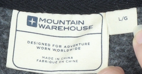 Mens UK Size L Mountain Warehouse Grey 1/2 Zip Sweatshirt