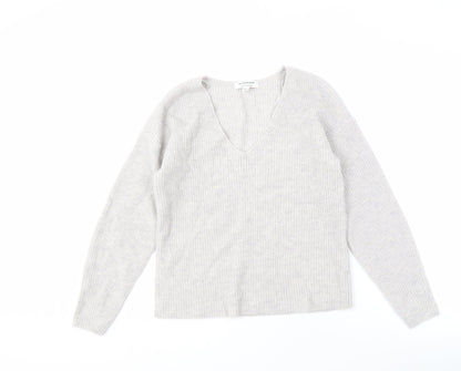 Autograph Women's Ivory XS V-Neck Pullover Jumper