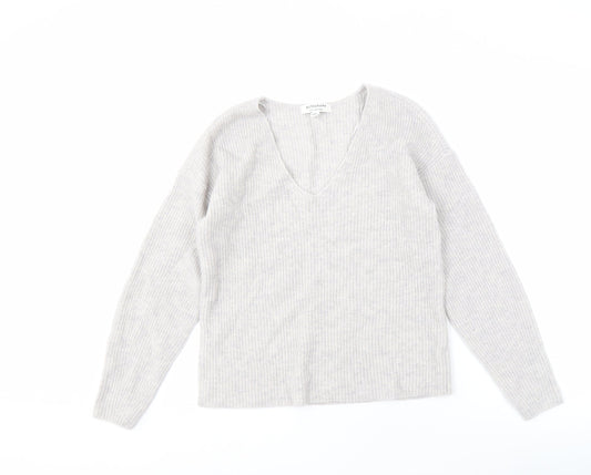 Autograph Women's Ivory XS V-Neck Pullover Jumper