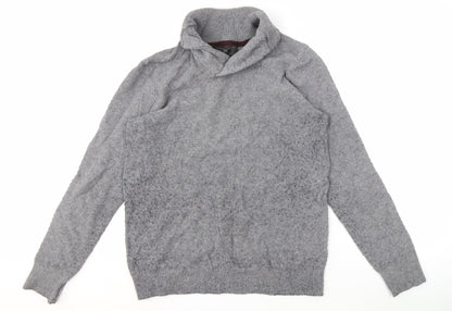 Marks and Spencer Grey Roll Neck Men's Medium Jumper