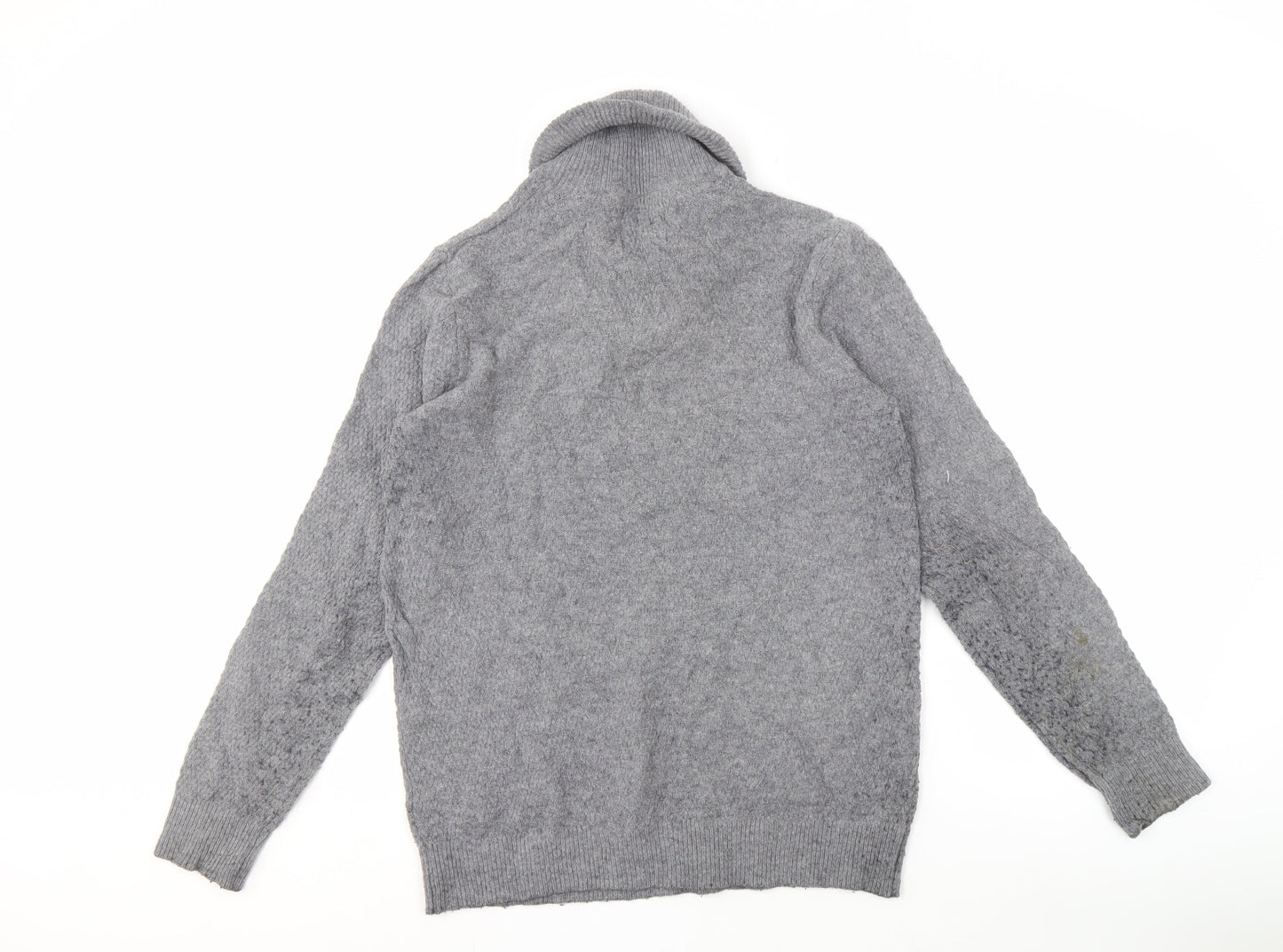 Marks and Spencer Grey Roll Neck Men's Medium Jumper