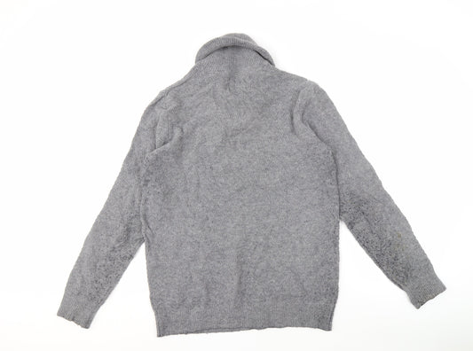 Marks and Spencer Grey Roll Neck Men's Medium Jumper