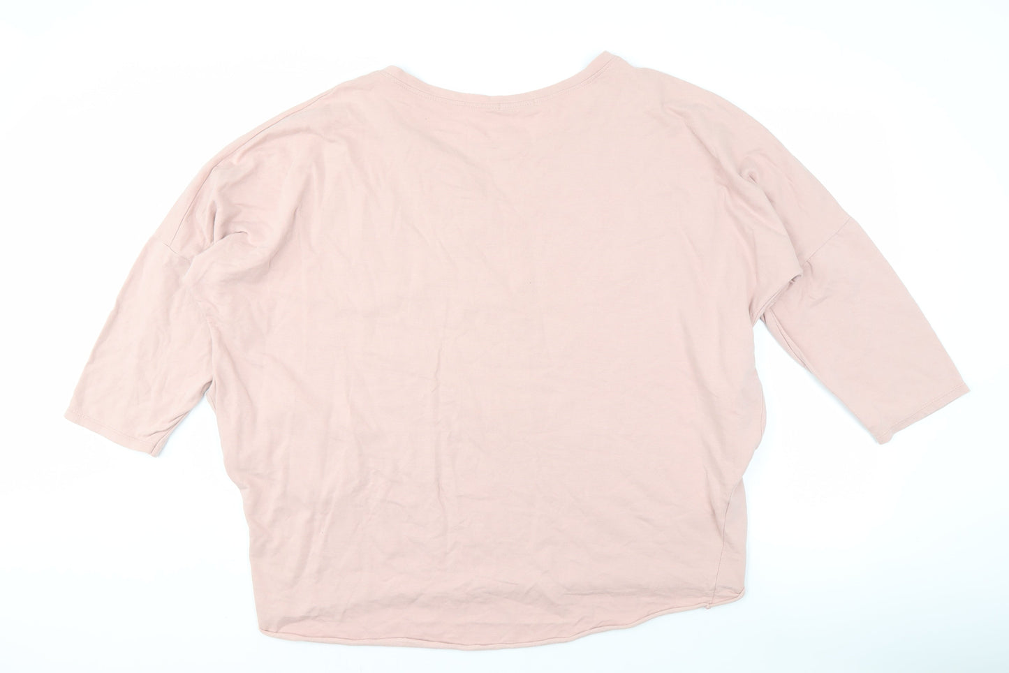 Quiz Women's Pink T-Shirt, Rhinestone Stars, Size L