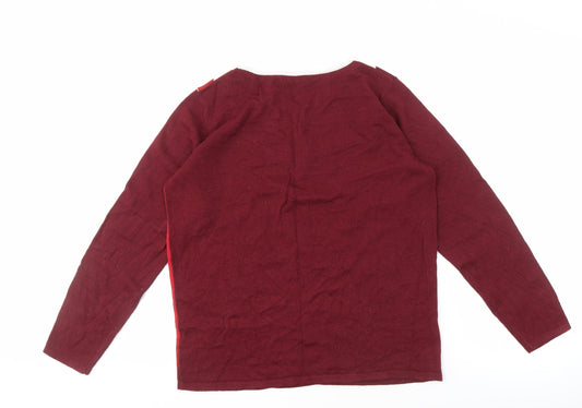 Damart Women's Multicoloured M Knit Argyle T-Shirt