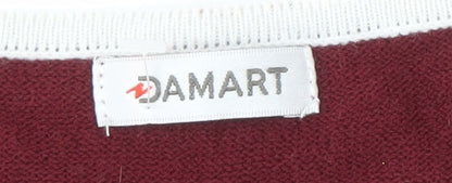Womens UK Size M Damart Multicoloured Basic T-Shirt