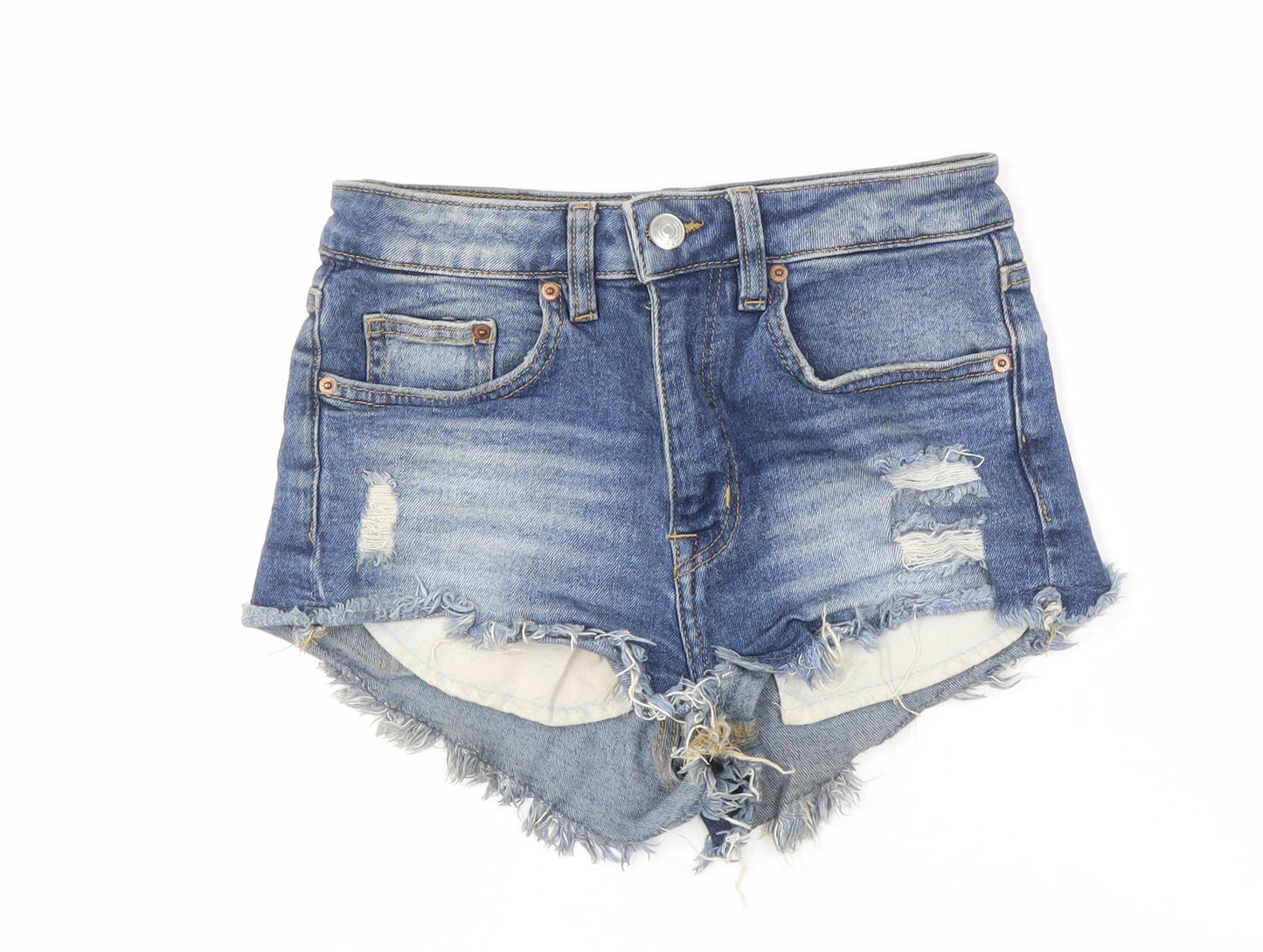 H&M Women’s Blue Cut-Off Denim Shorts Size 8
