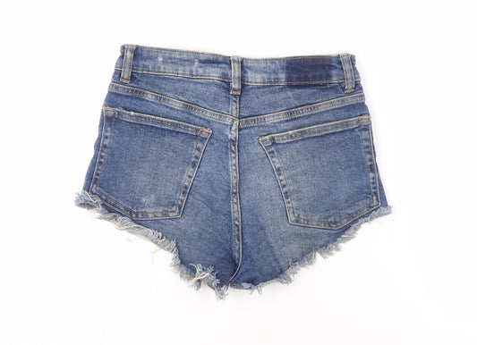 H&M Women’s Blue Cut-Off Denim Shorts Size 8
