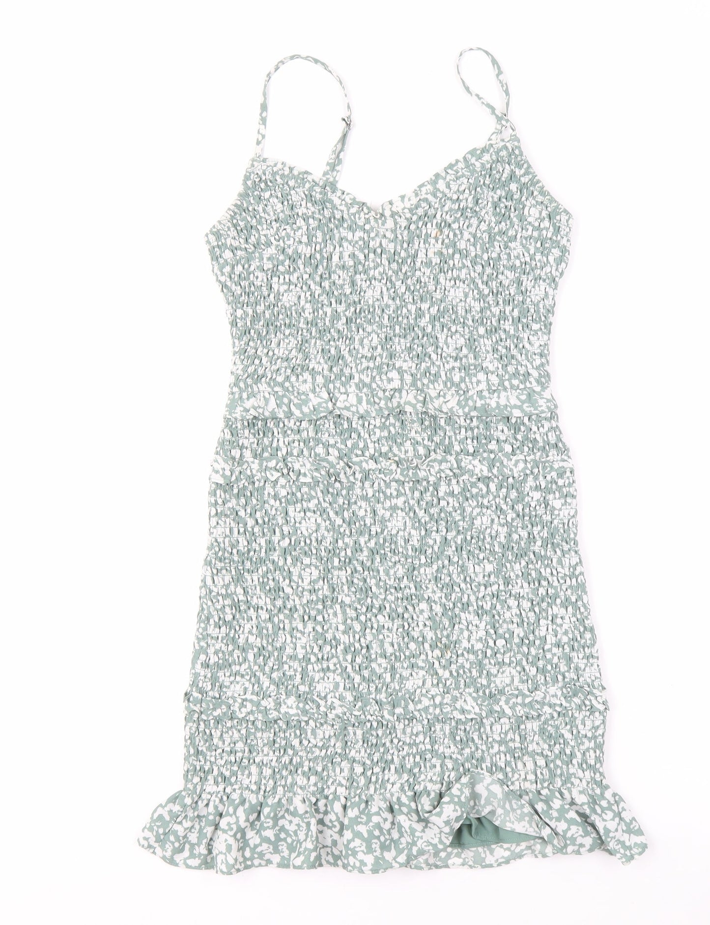 Abercrombie & Fitch Women's Green Floral Dress - S