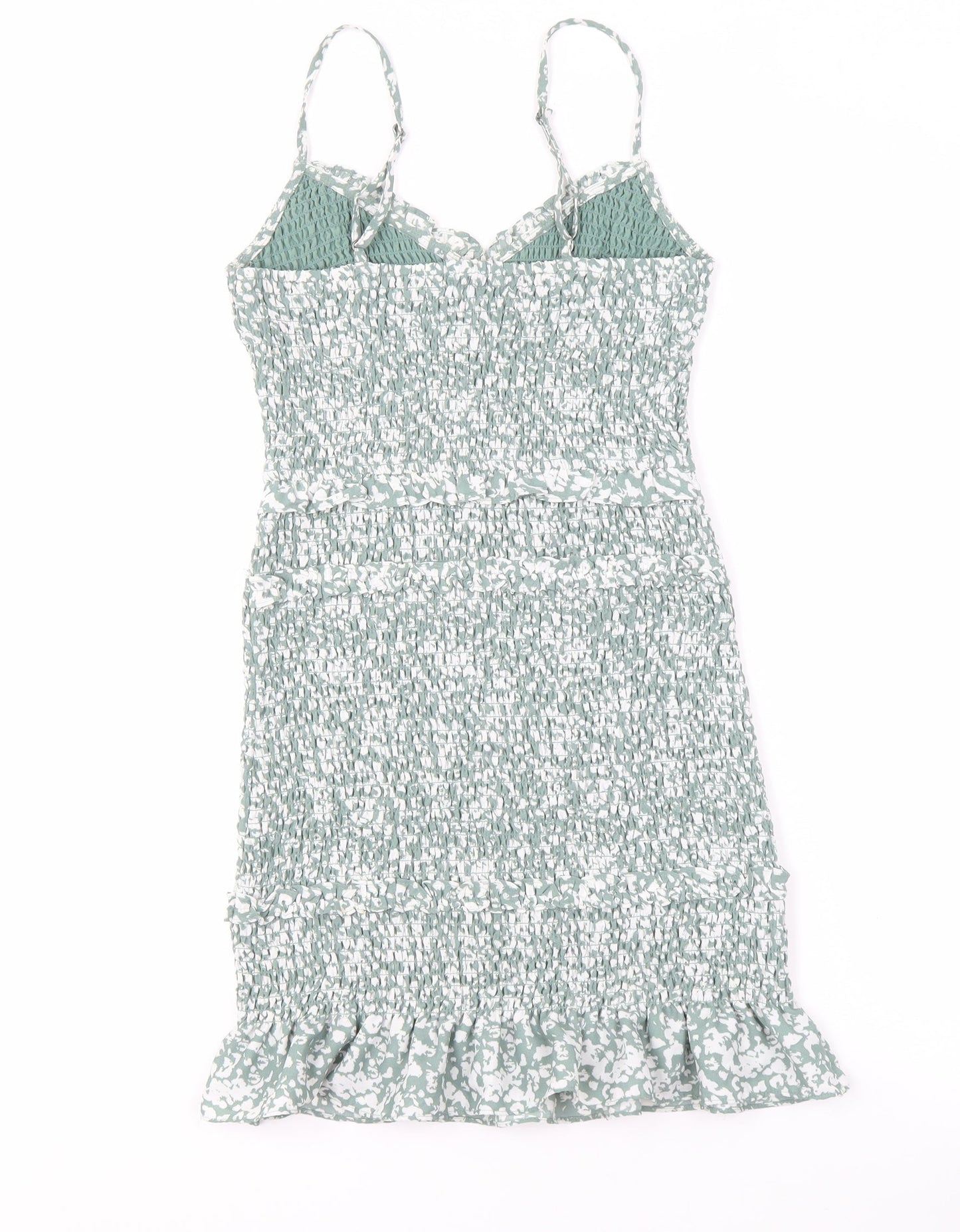 Abercrombie & Fitch Women's Green Floral Dress - S