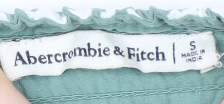 Abercrombie & Fitch Women's Green Floral Dress - S