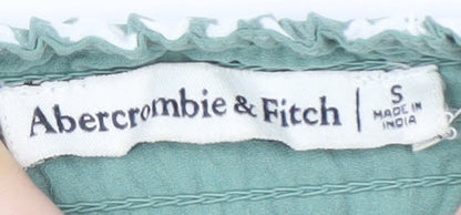 Abercrombie & Fitch Women's Green Floral Dress - S