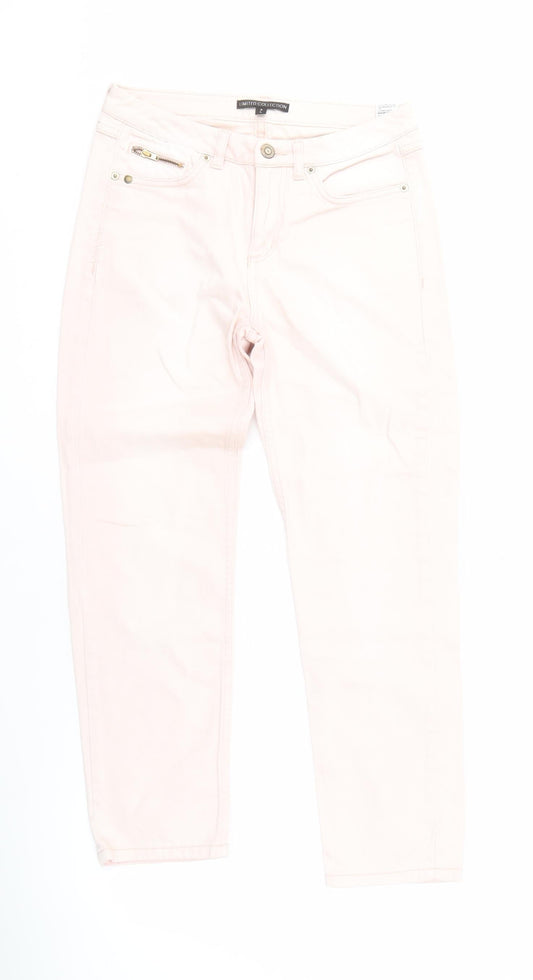 Womens UK Size 8 Marks and Spencer  Mom Pink Jeans
