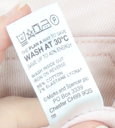Womens UK Size 8 Marks and Spencer  Mom Pink Jeans